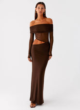 Emery Maxi Dress - Chocolate